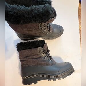 Sorel Men's Black and Charcoal Snow Boots